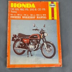 Honda CB125 CB160 CB175 CB200 1964-1978 UK/US Motorcycle Workshop Manual Haynes‎
